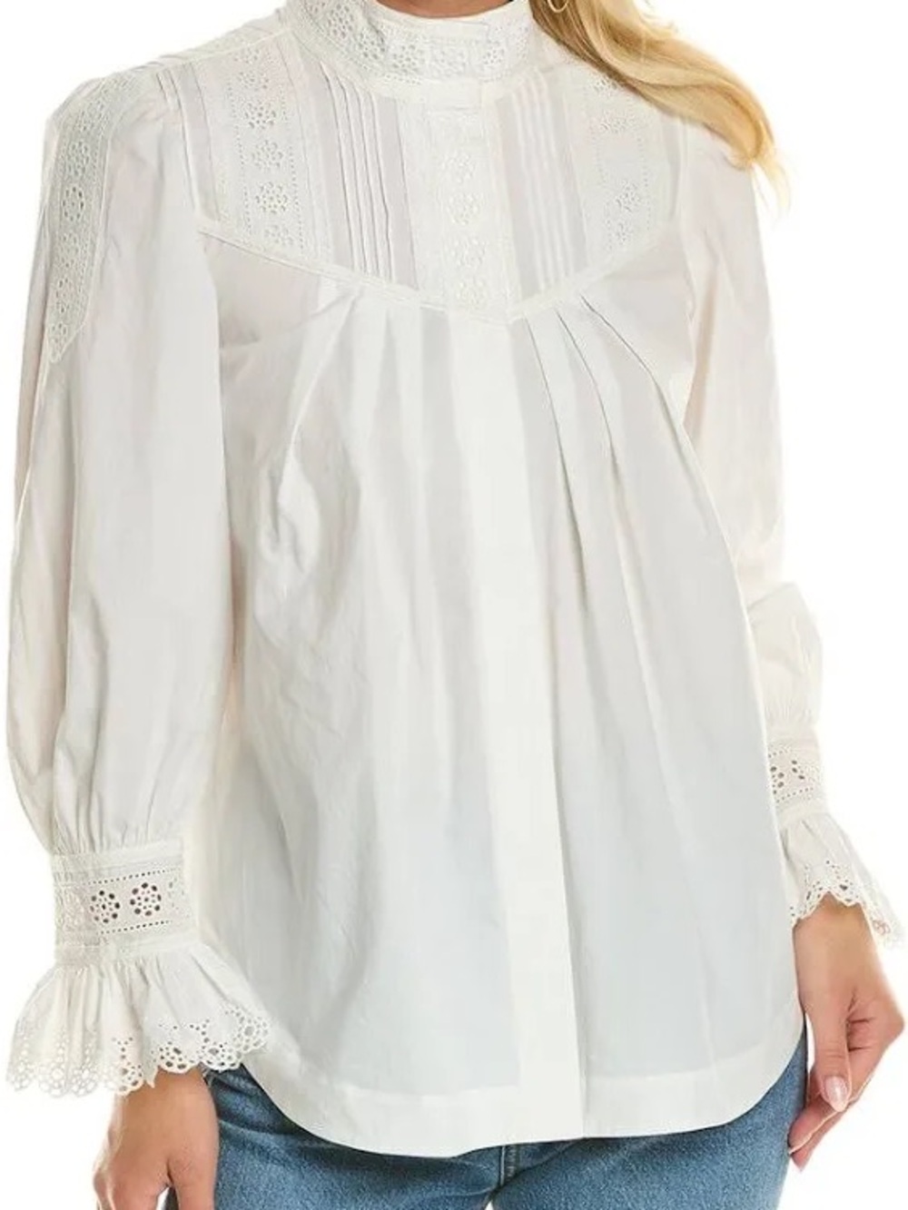 Rebecca Taylor Classic White Blouse size 12
